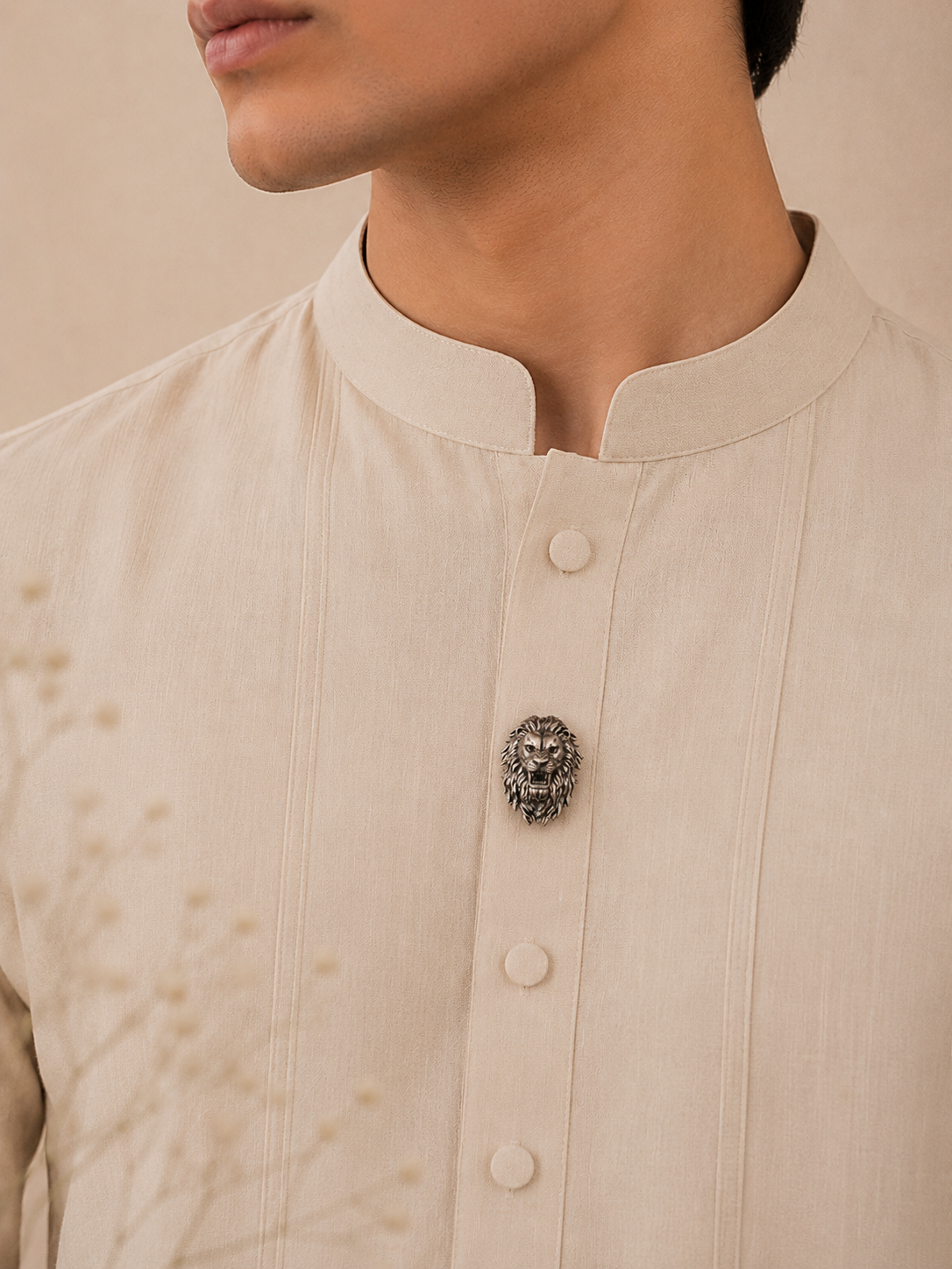 Kesari Button Cover