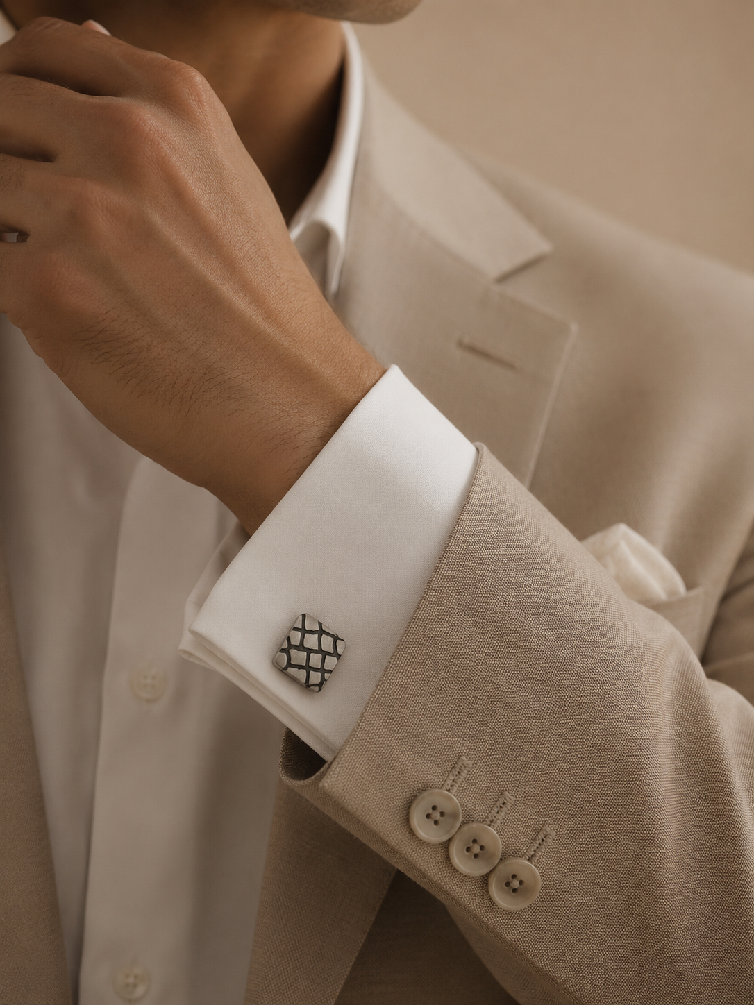 Terra Grid Cufflinks