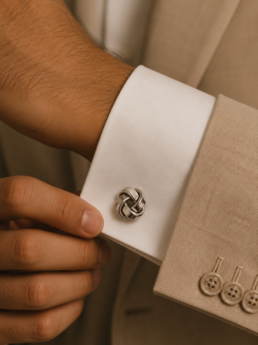 Infinity Knot Cufflinks