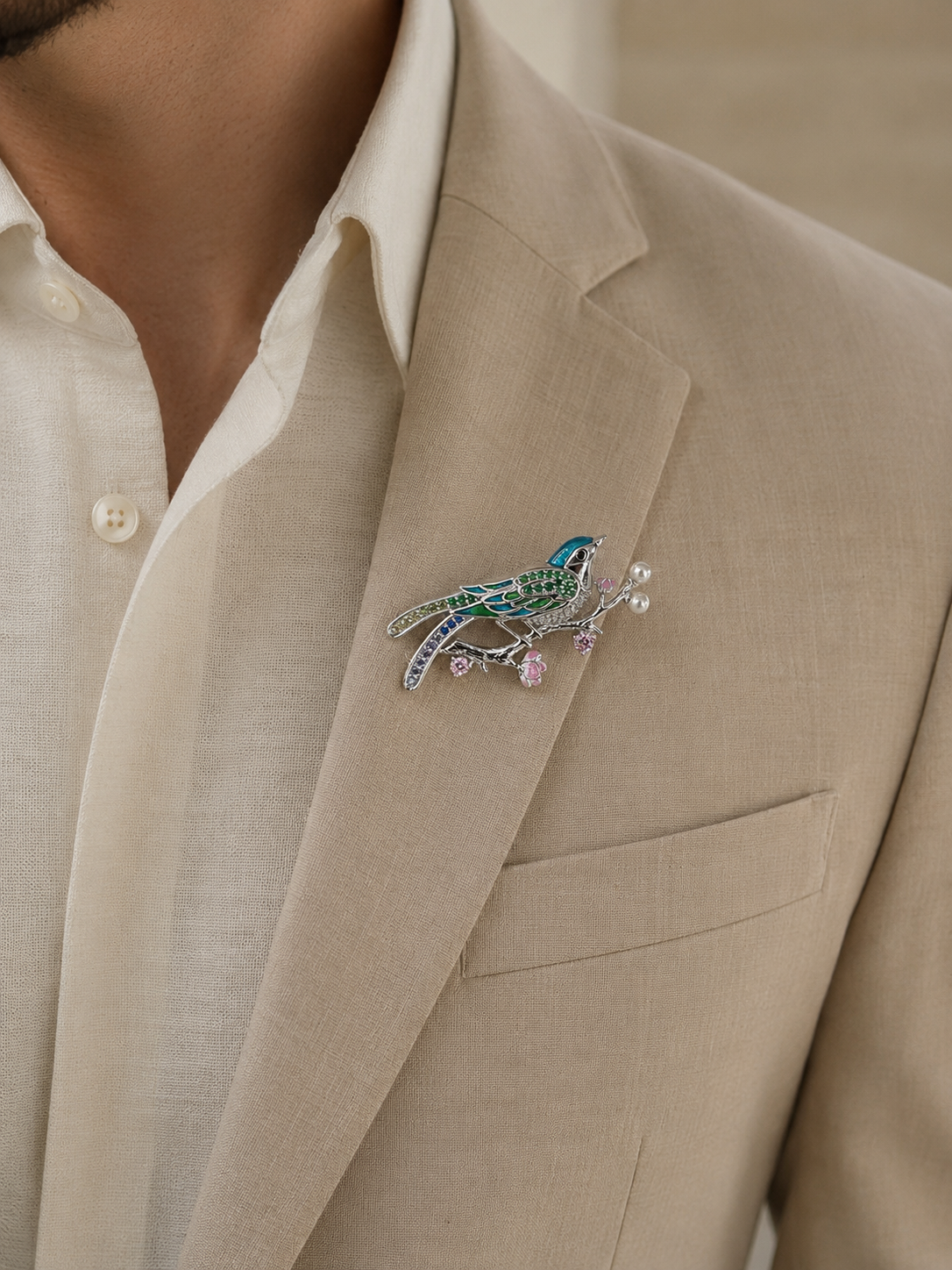 Songbird Blossom Brooch