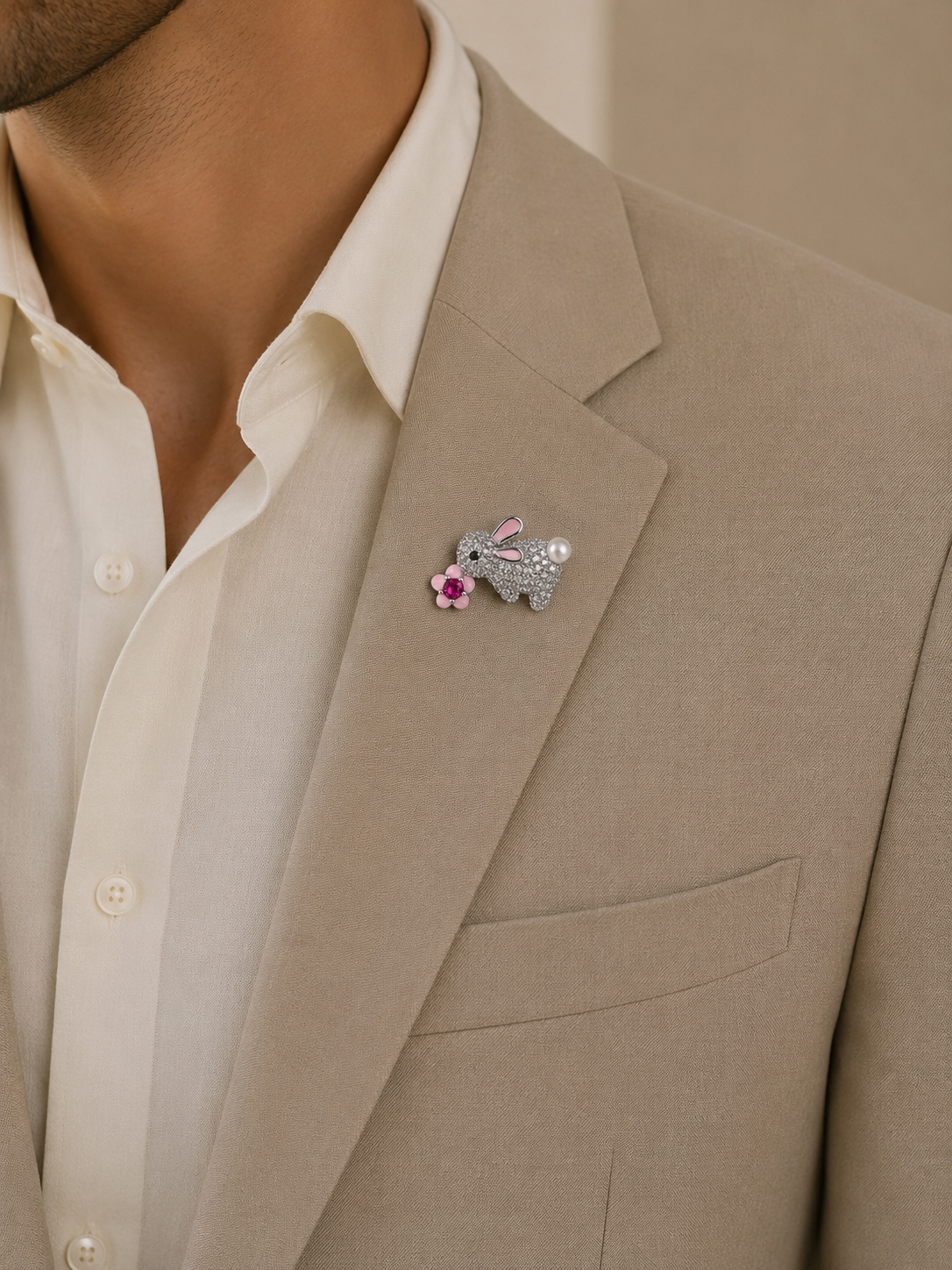 Bunny Blossom Brooch