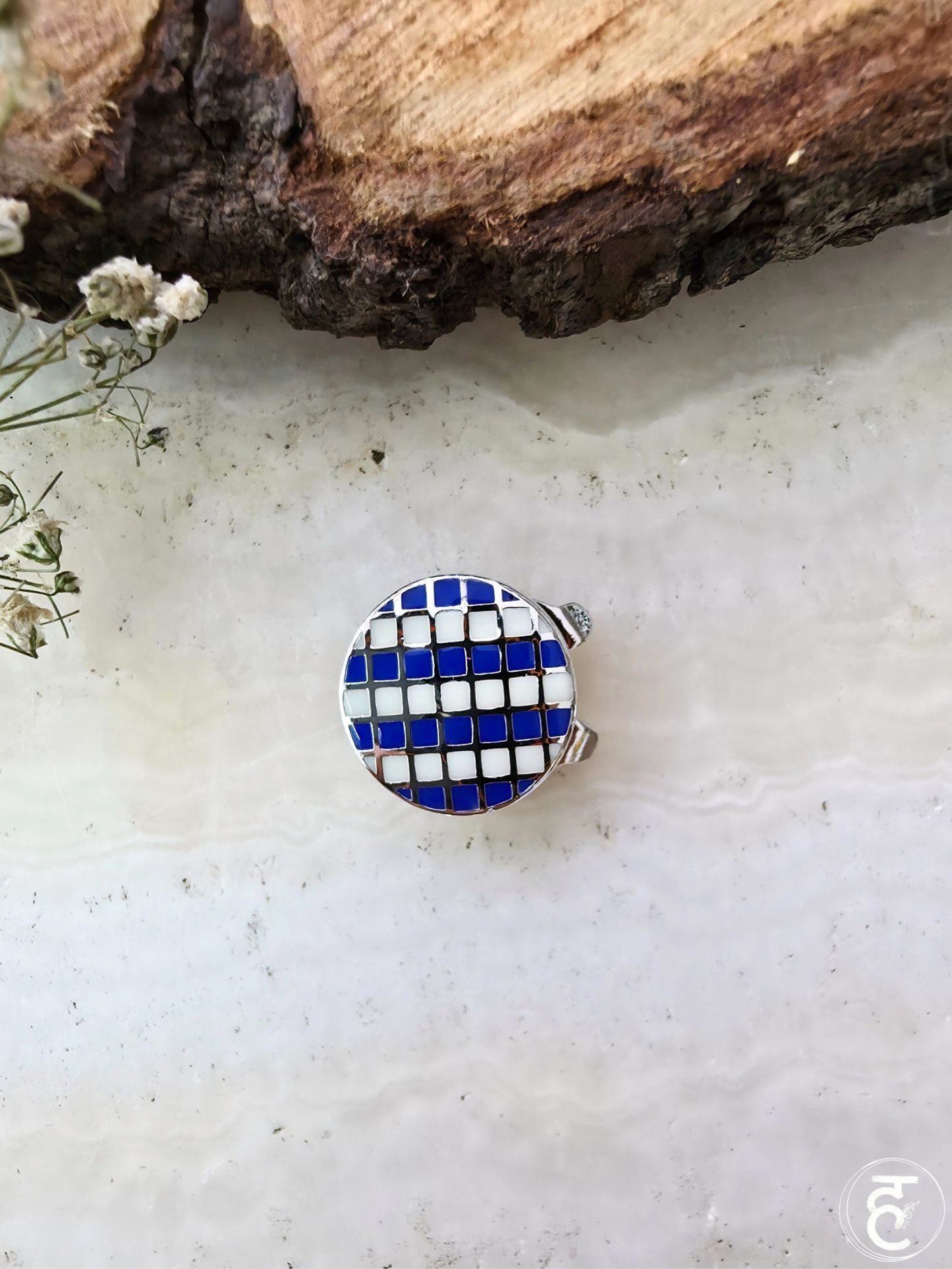 Mosaic Crest Button Covers