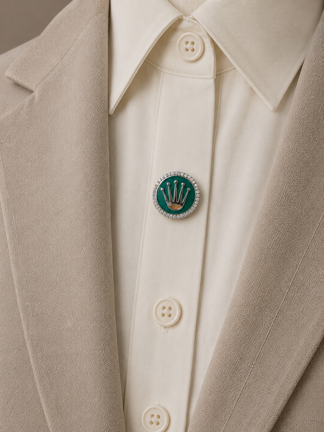 Regal Crest Emerald Button Covers