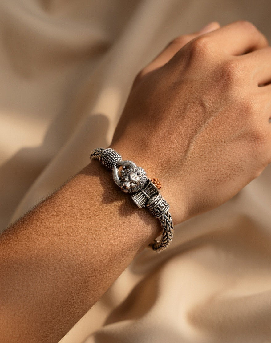Rudra Singh Silver Bracelet