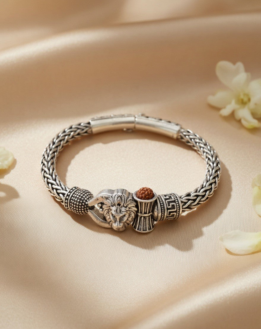 Rudra Singh Silver Bracelet