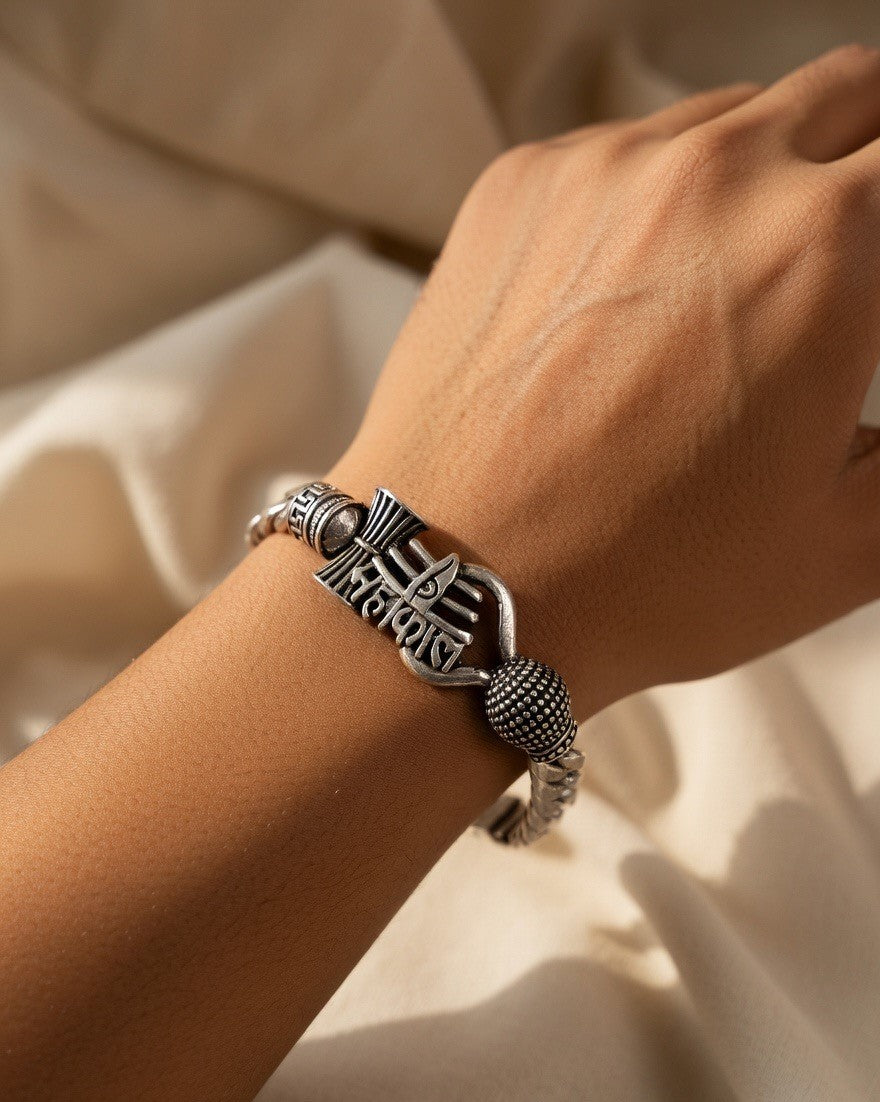 Mahakaal & Trinetra Chain Bracelet