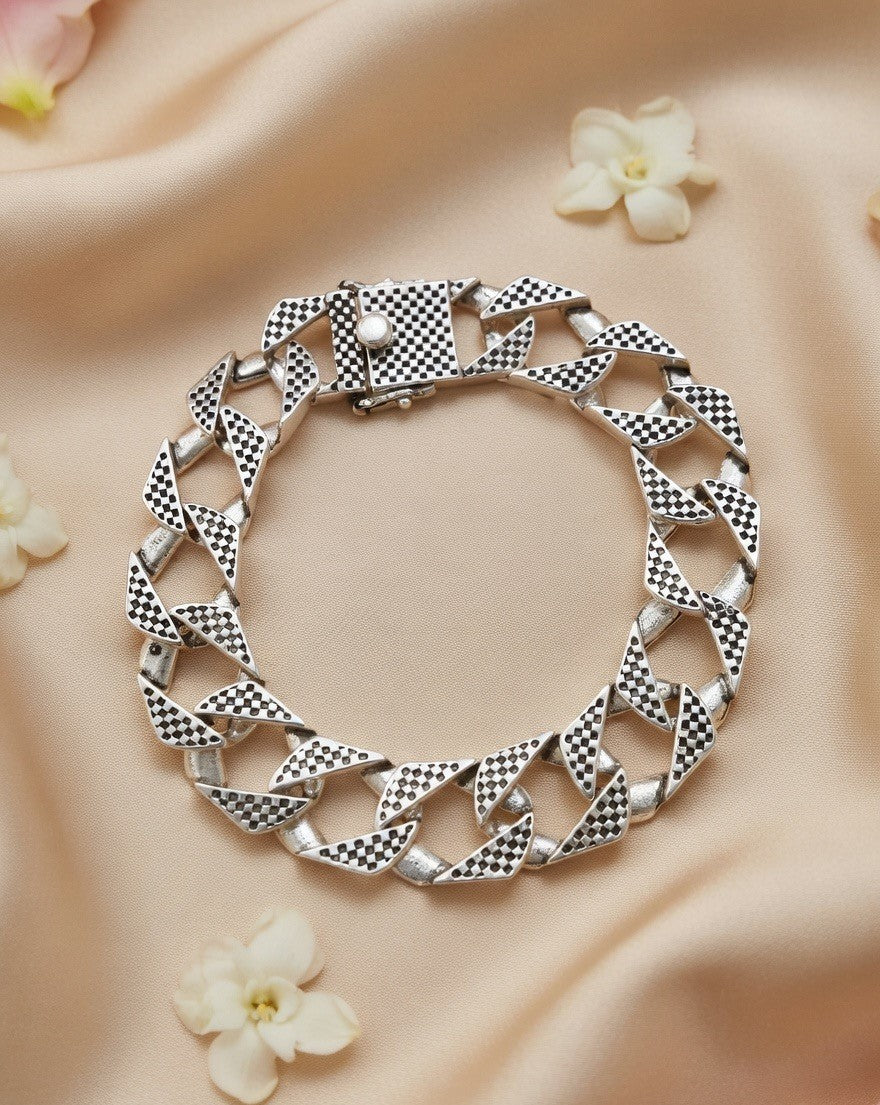 Prism Link Silver Bracelet