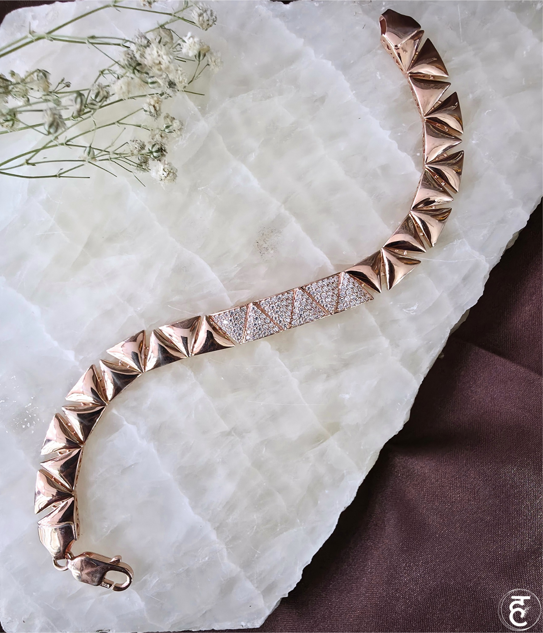 Handcrafted Oxidised Silver Men Bracelet