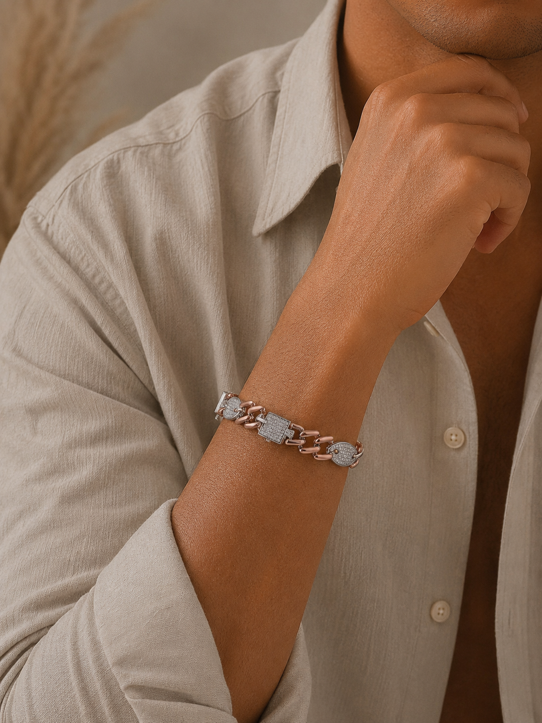 RoseOrbit Silver Bracelet