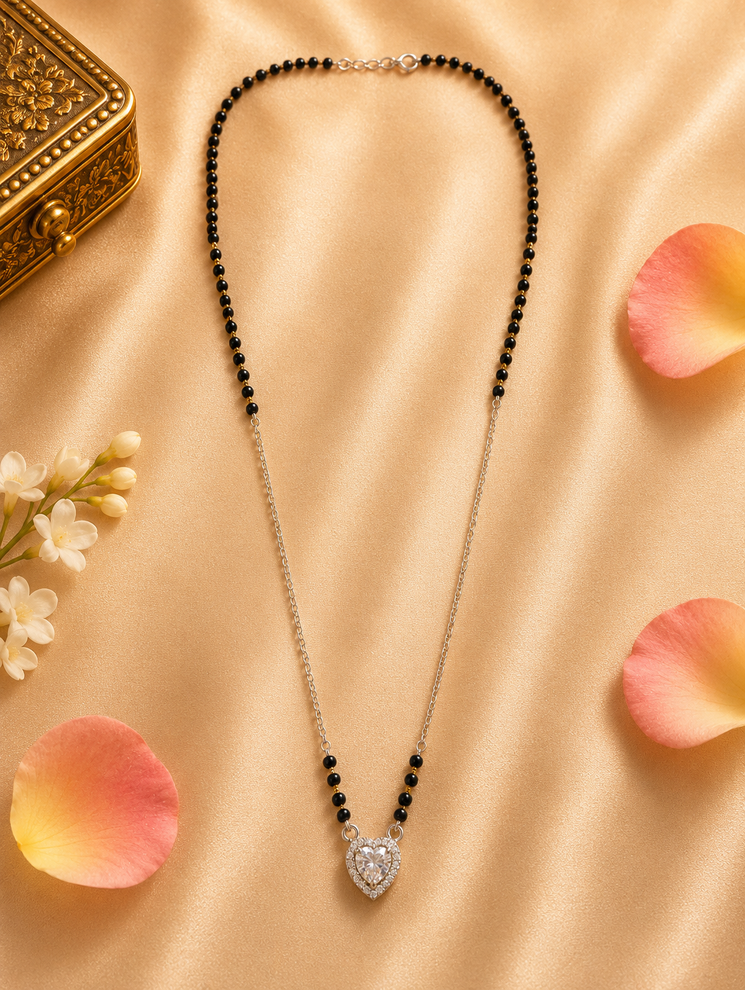 Handcrafted Oxidised Silver Mangalsutra