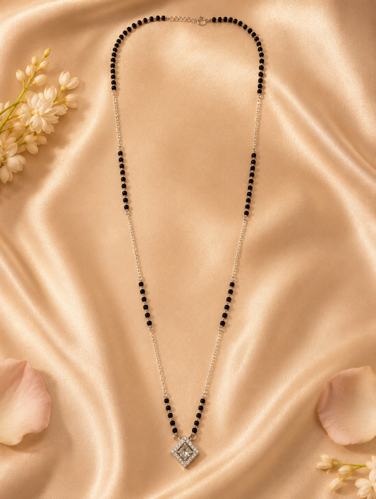 Celeste Solitaire Square Mangalsutra