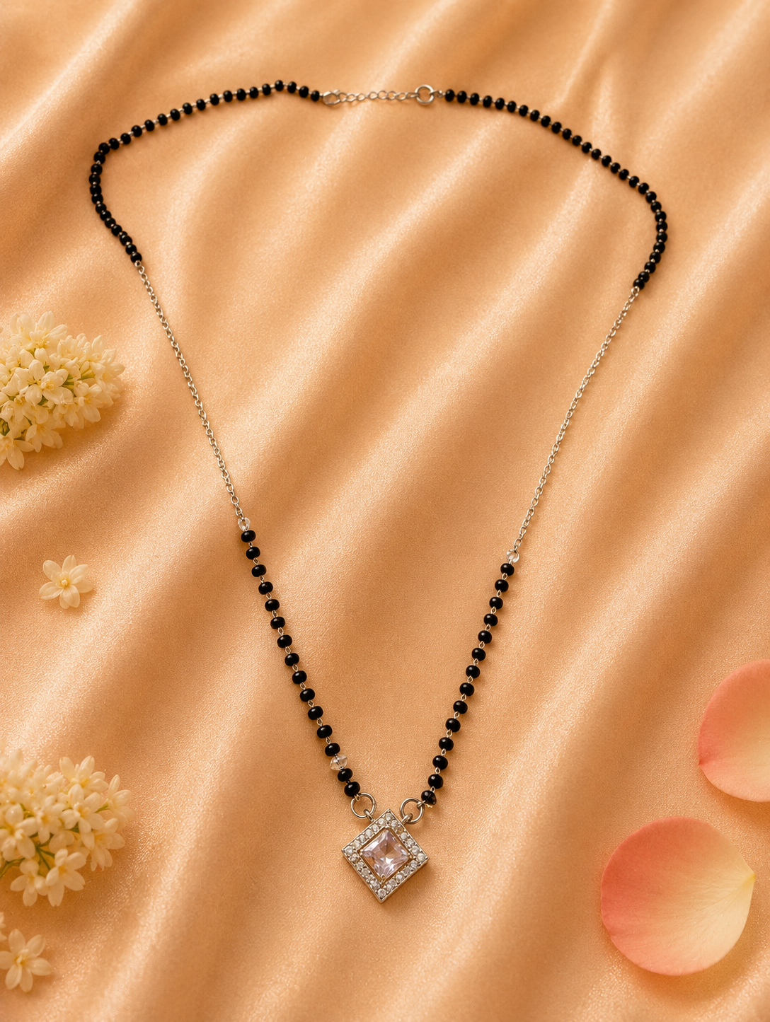 Celestial Square Solitaire Mangalsutra