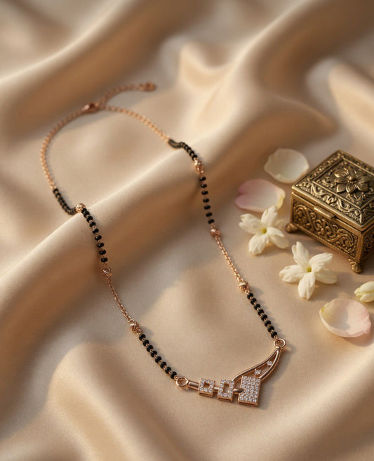 Handcrafted Oxidised Silver Mangalsutra