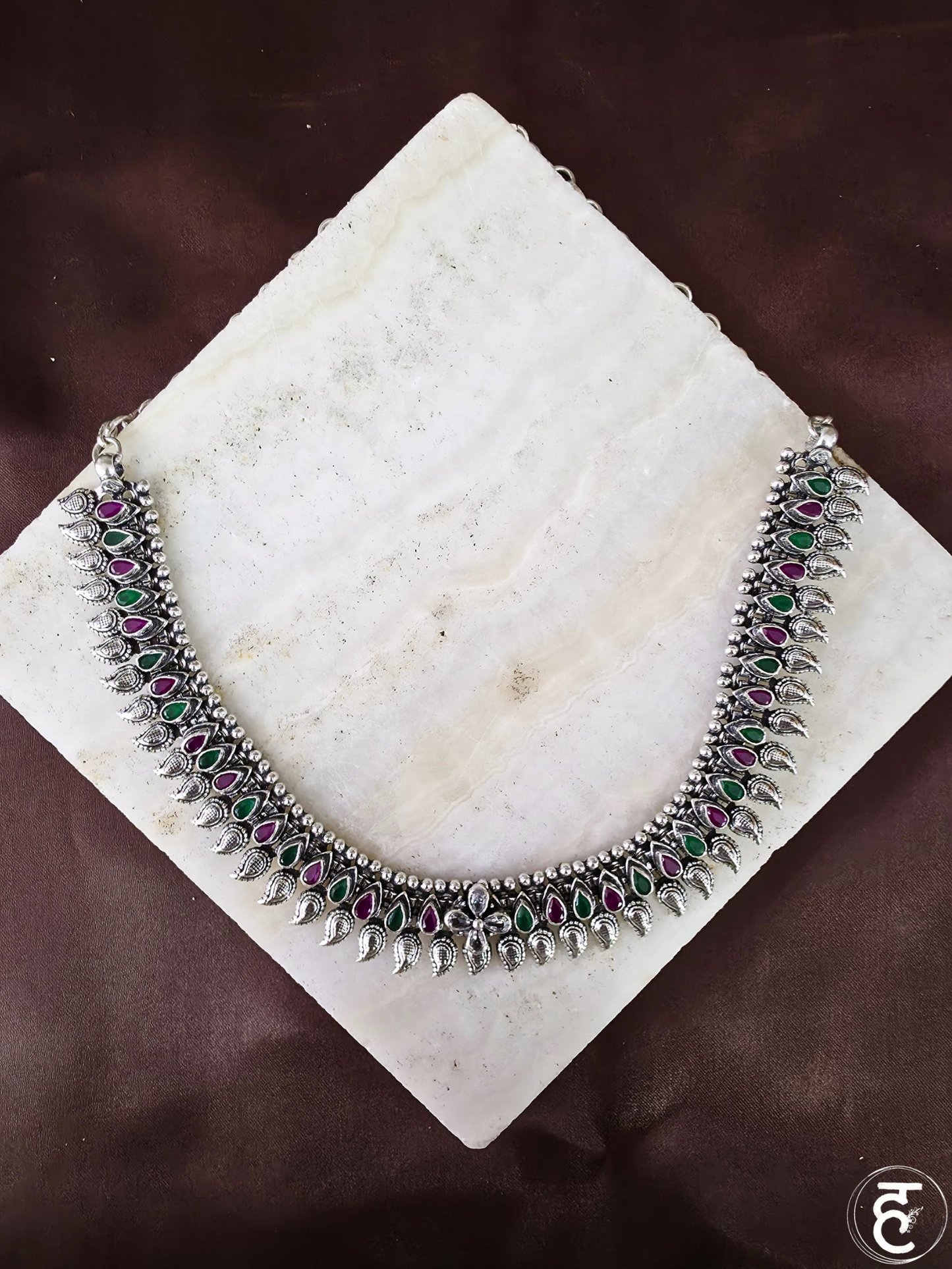 Handcrafted Oxidised Silver Necklace Set