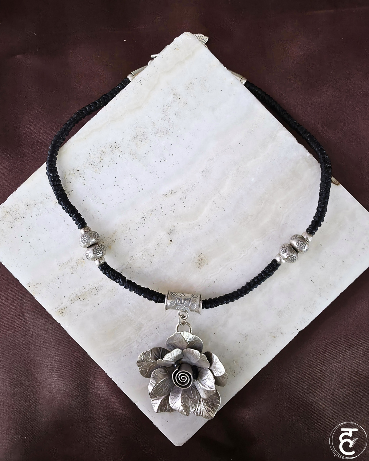 Handcrafted Oxidised Silver Necklace Set