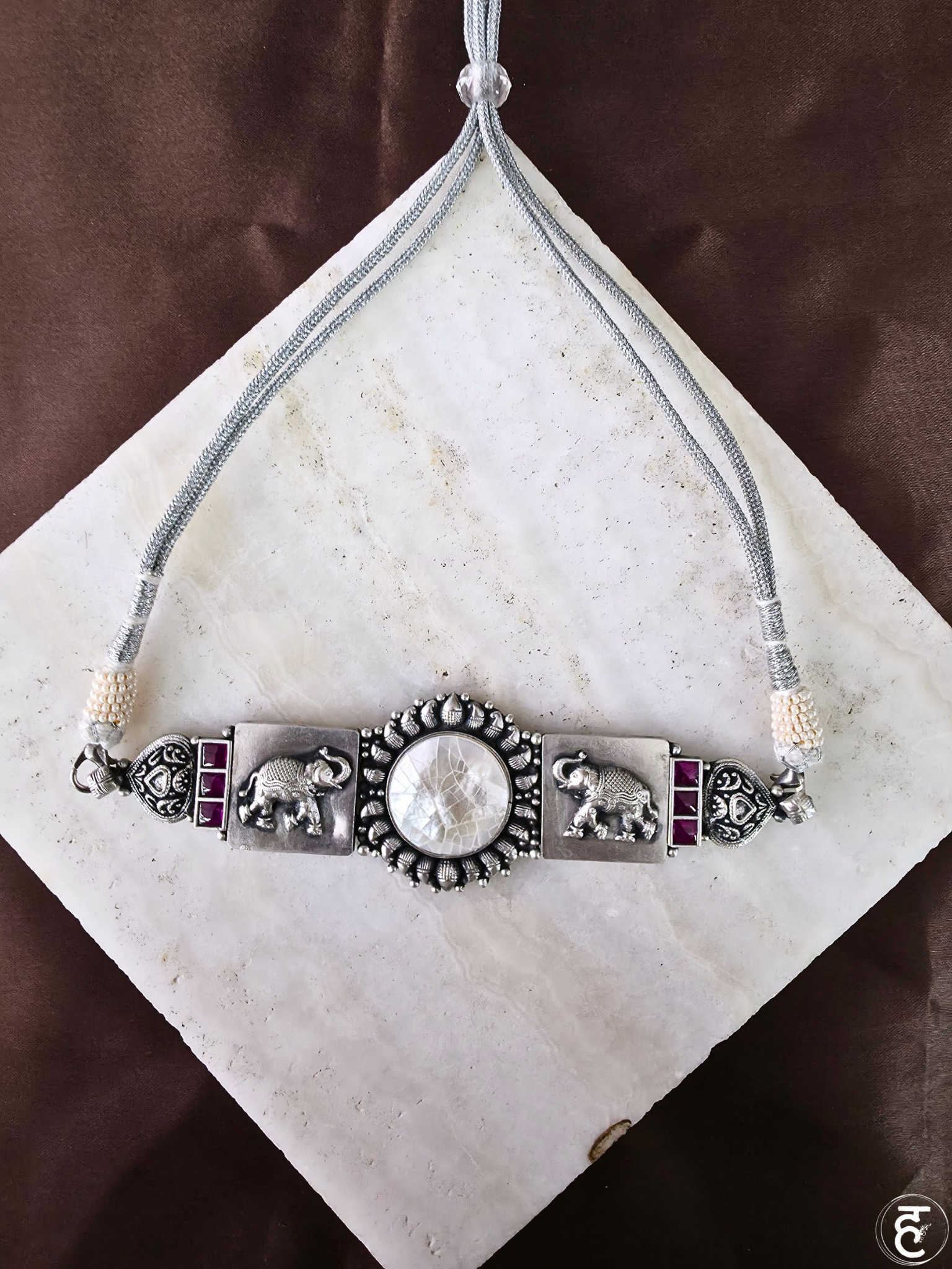 Handcrafted Oxidised Silver Necklace Set