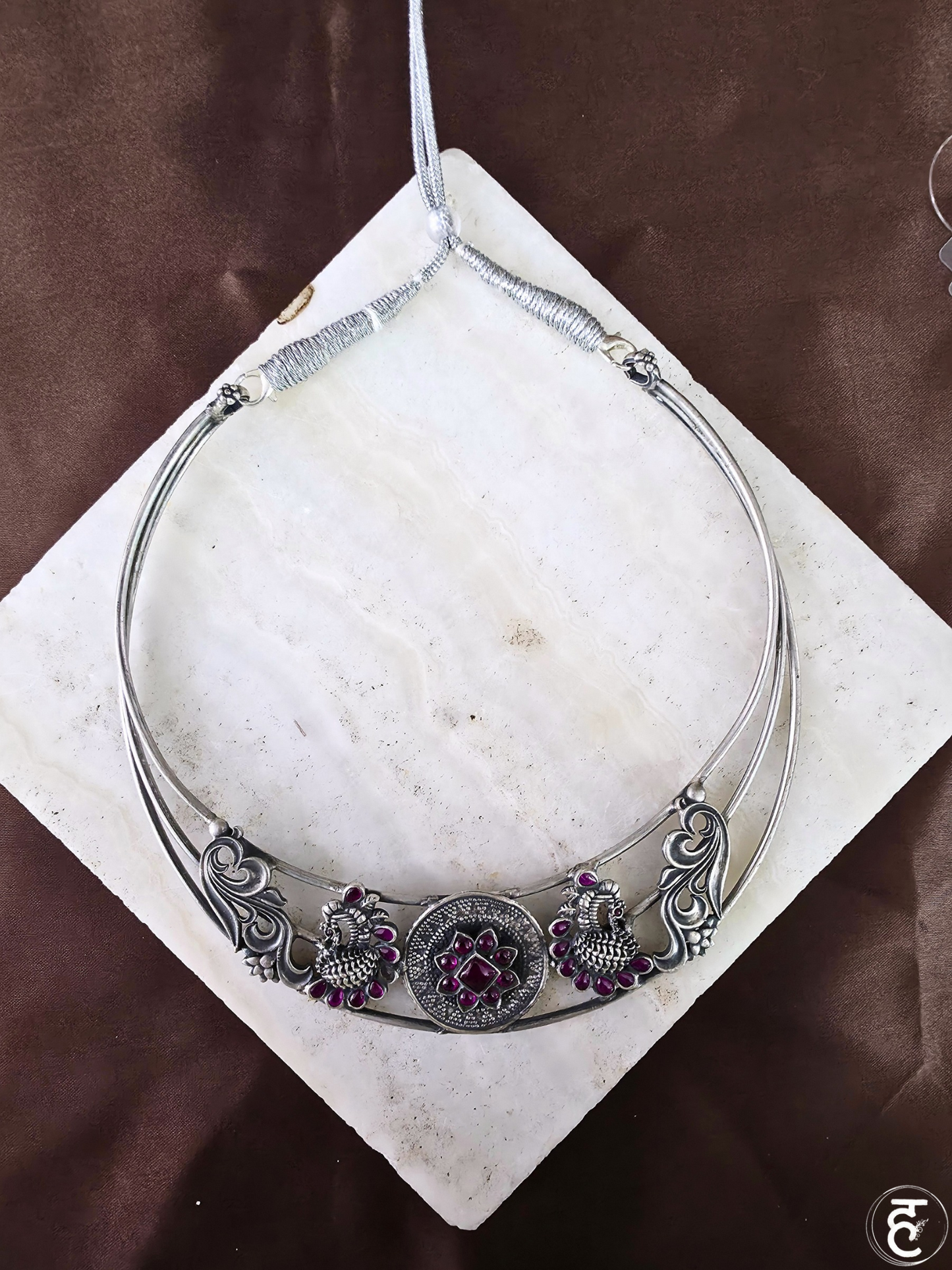 Handcrafted Oxidised Silver Necklace Set