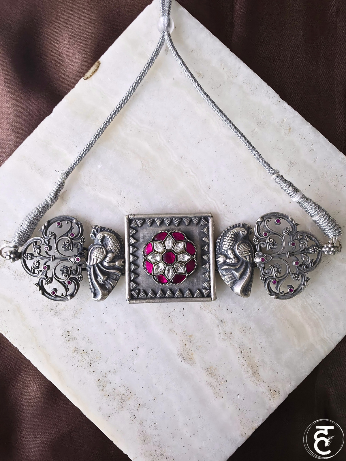 Handcrafted Oxidised Silver Necklace Set