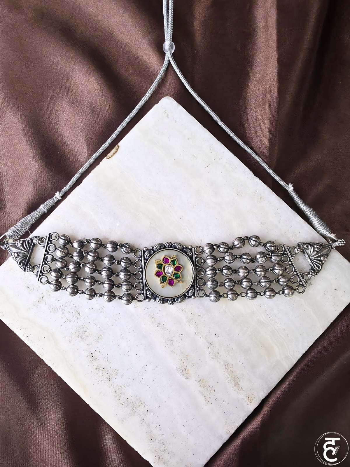 Handcrafted Oxidised Silver Necklace Set