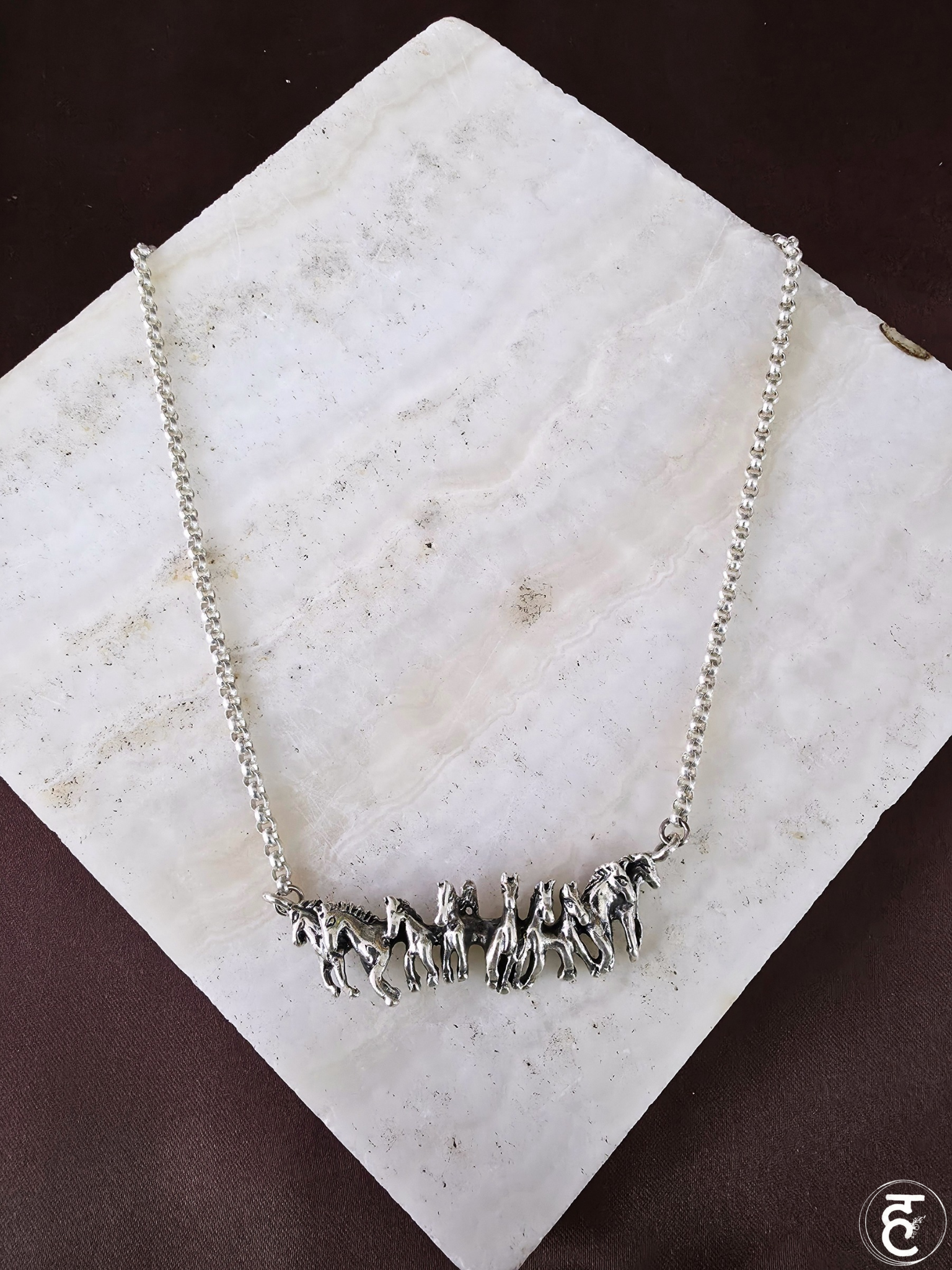Handcrafted Oxidised Silver Necklace Set