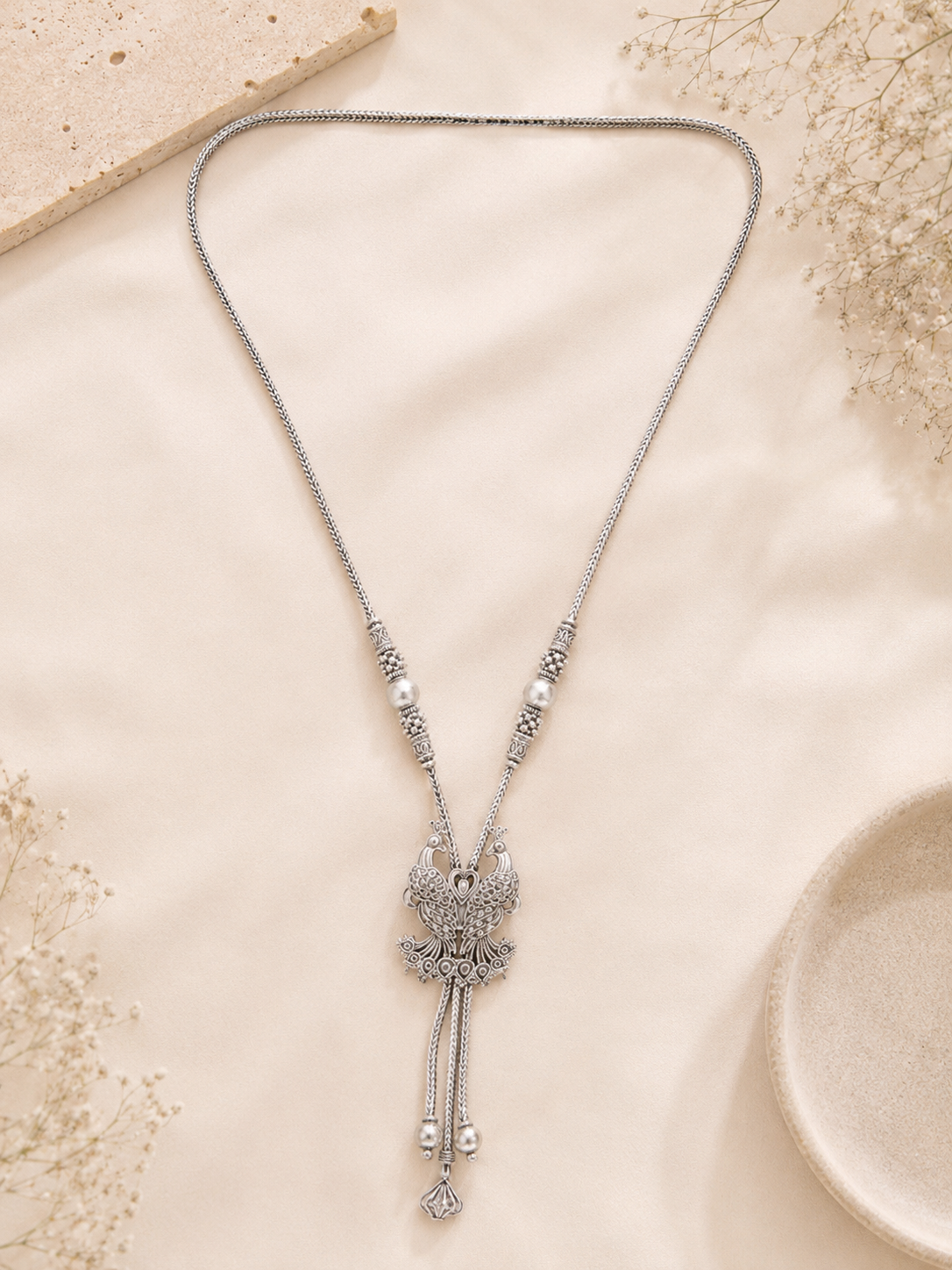 Handcrafted Oxidised Silver Necklace Set