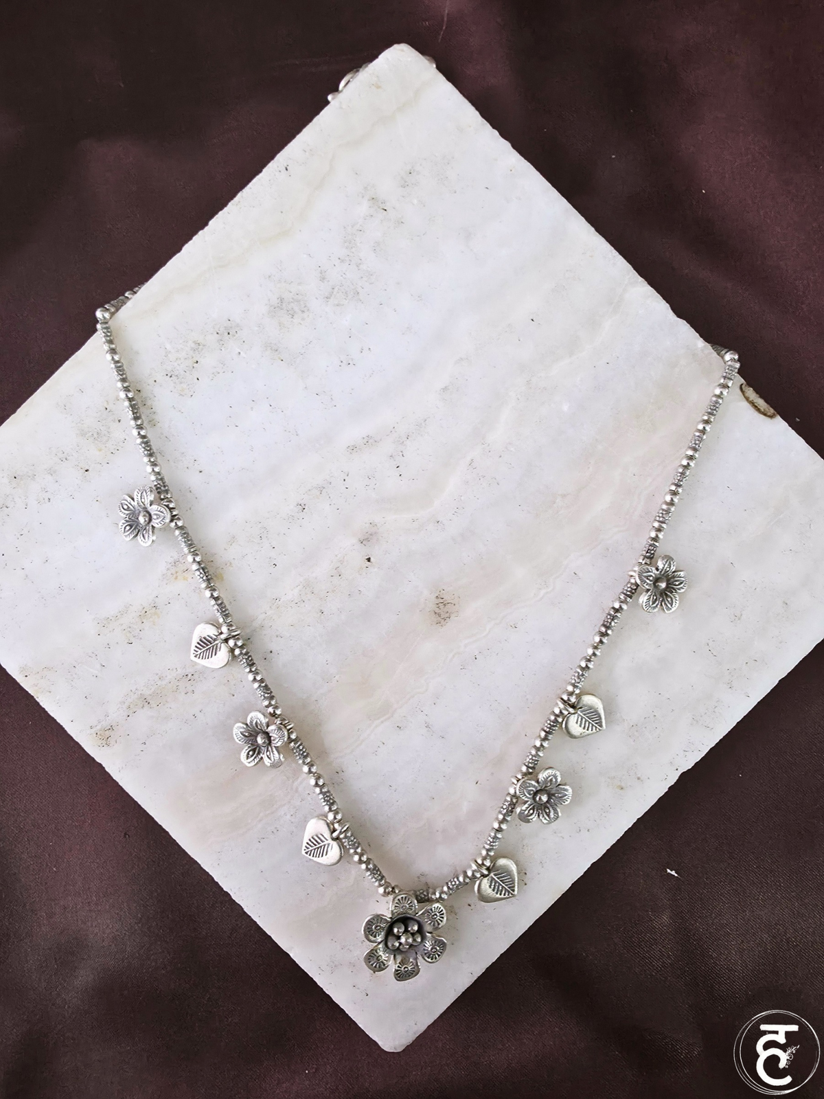 Handcrafted Oxidised Silver Necklace Set