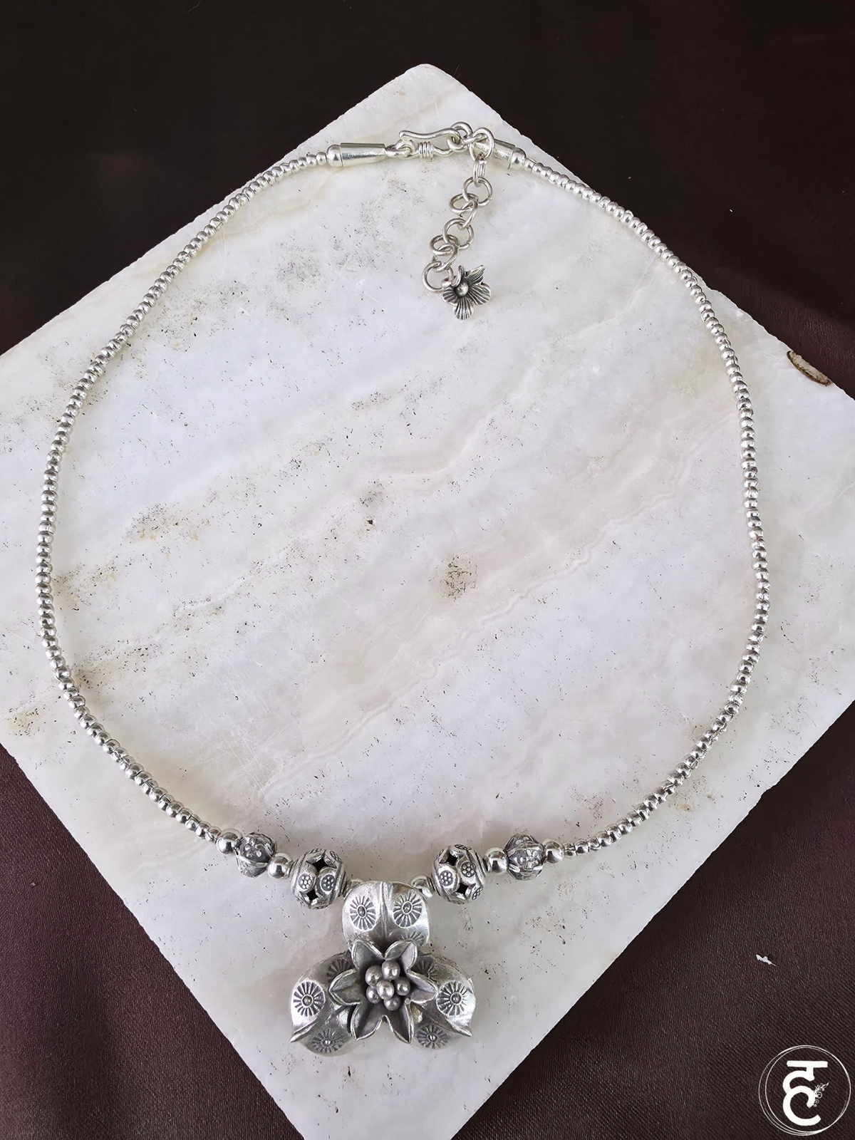 Handcrafted Oxidised Silver Necklace Set