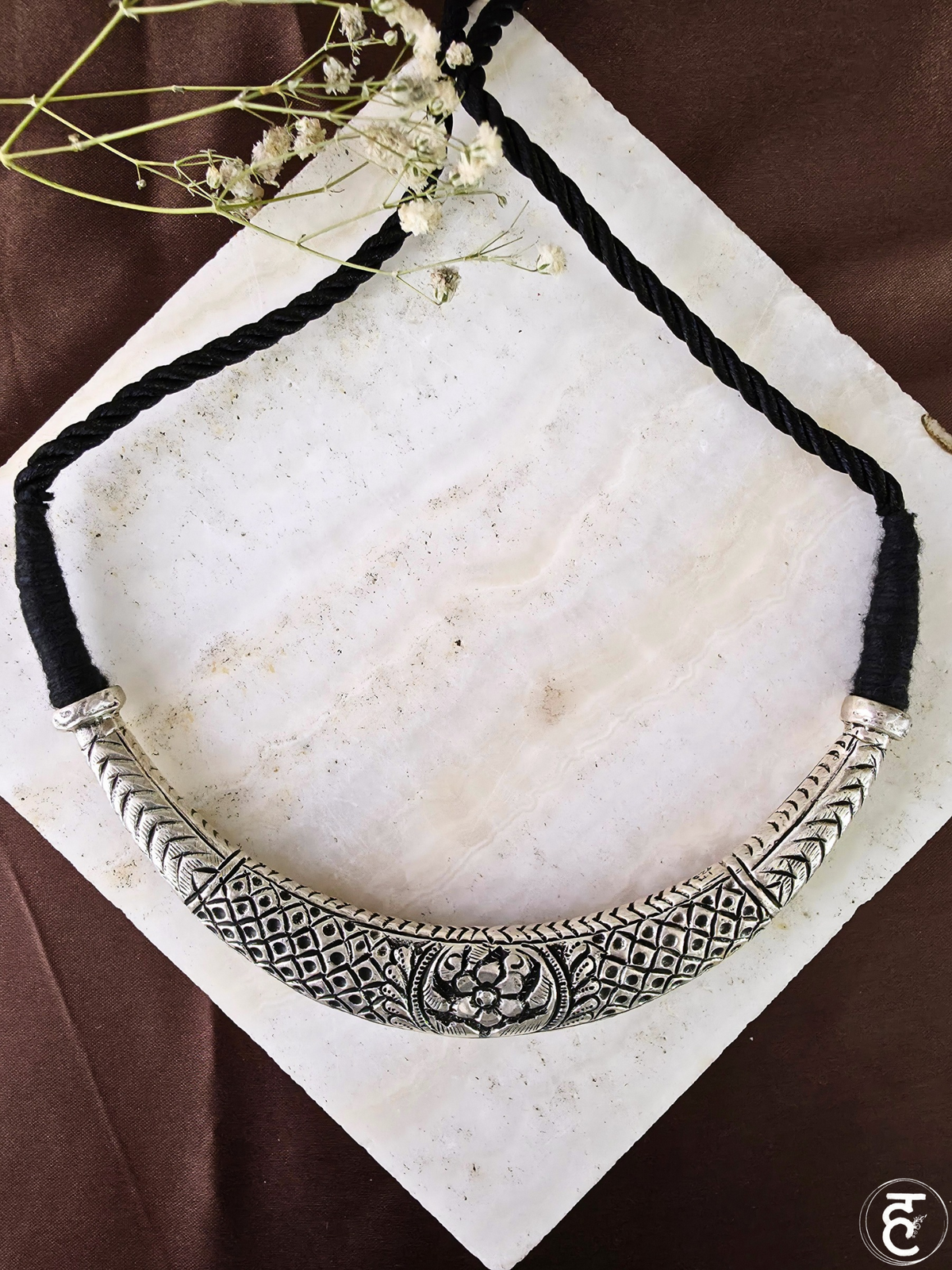 Handcrafted Oxidised Silver Necklace Set