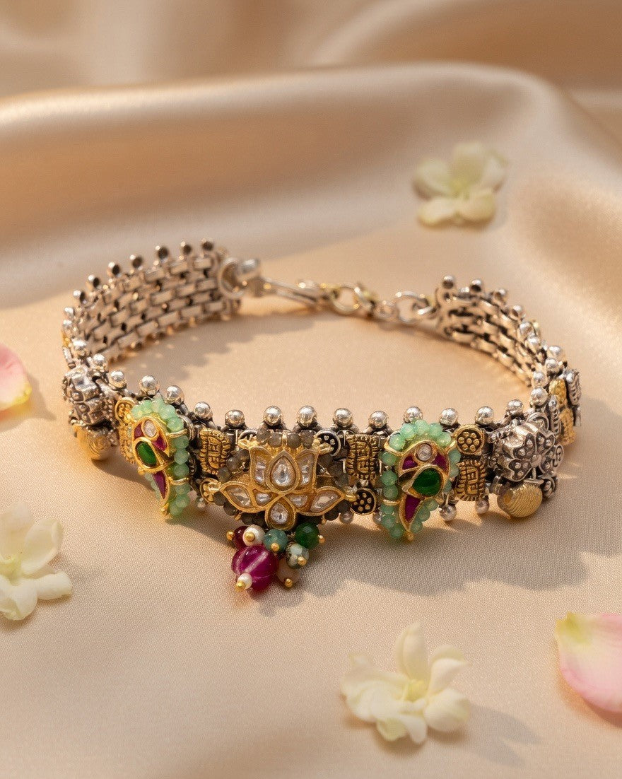 Padmika Kundan Heritage Bracelet