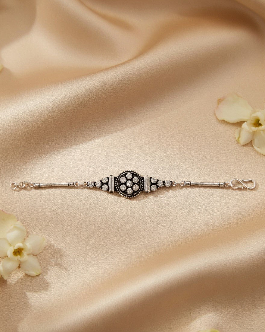 Chandrika Polki-Style Floral Bracelet