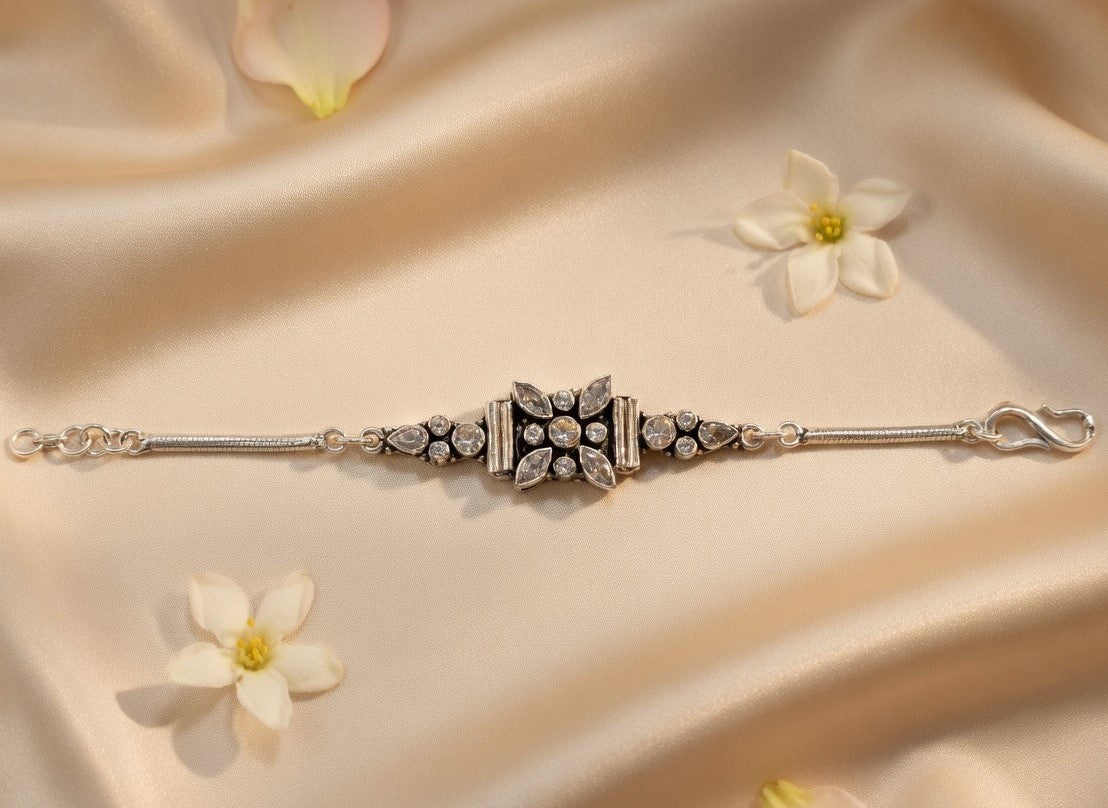 Pushparika Polki-Style Floral Bracelet