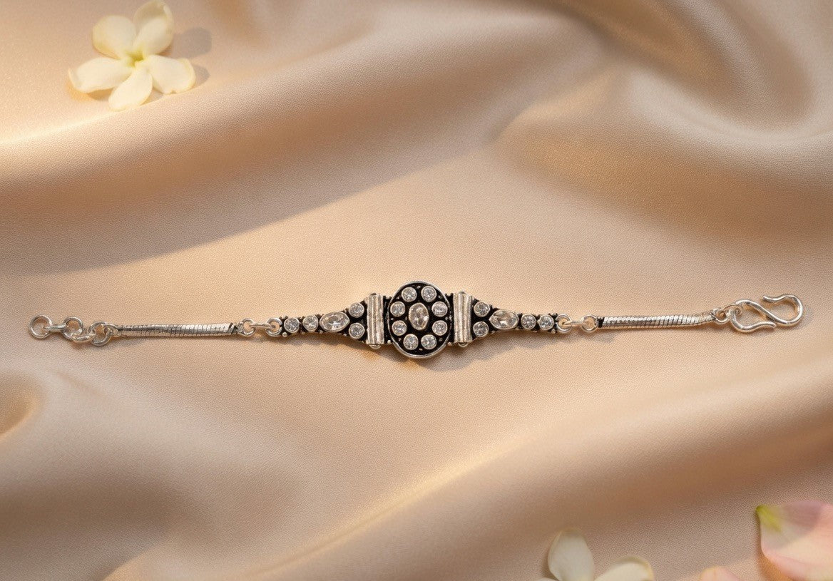 Chandrima Polki-Style Heritage Bracelet
