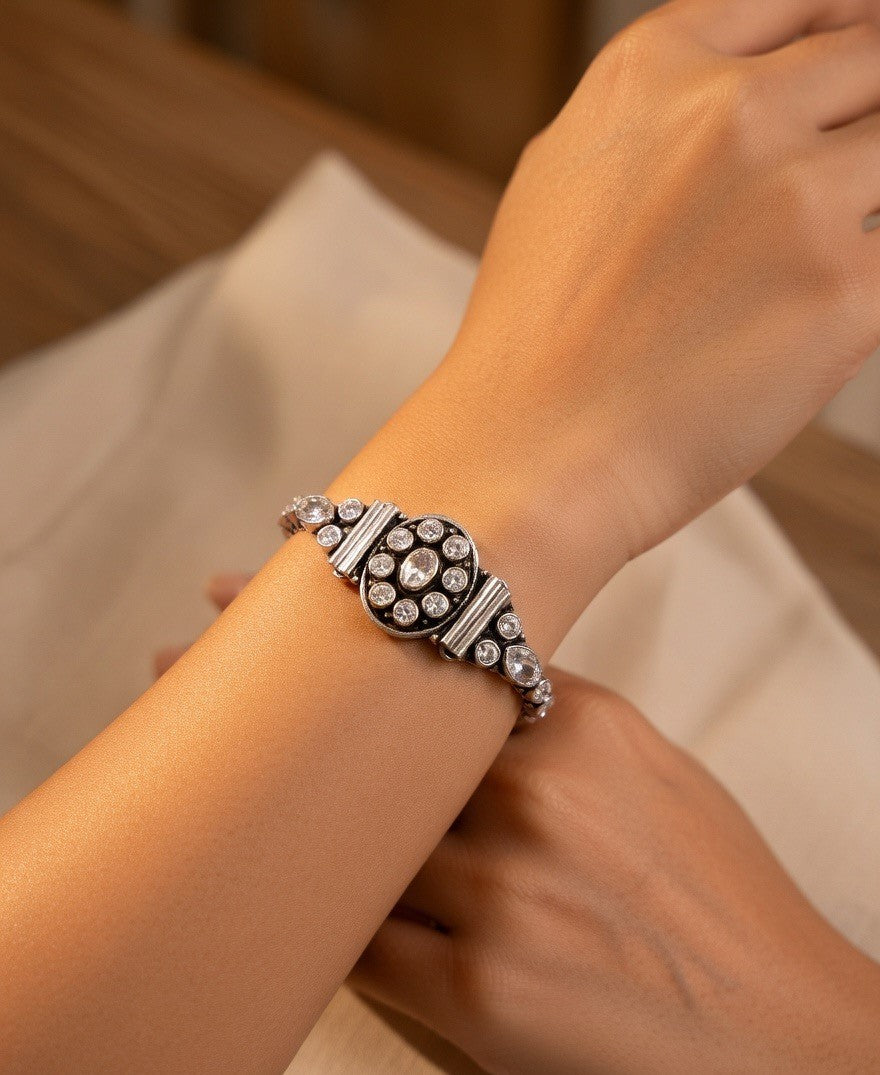 Chandrima Polki-Style Heritage Bracelet