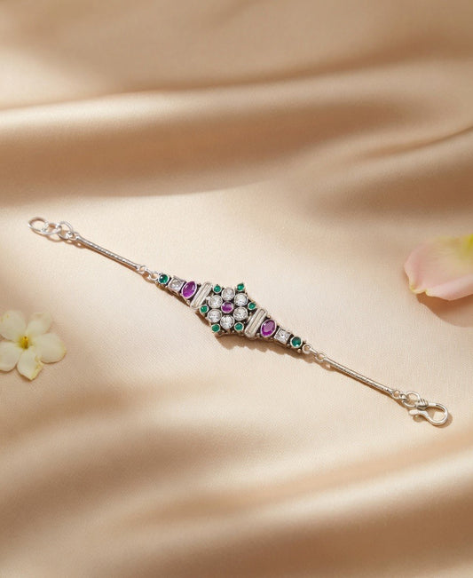 Ratnavali Kundan Floral Bracelet