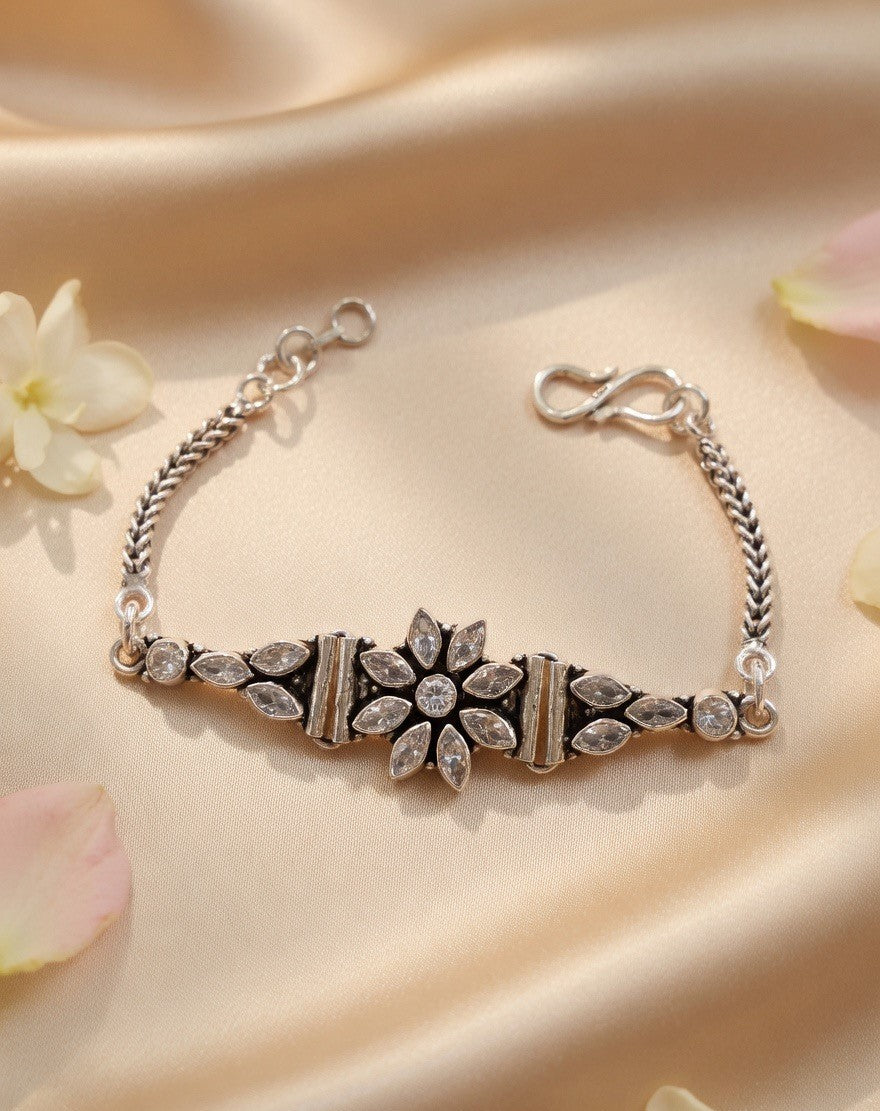 Pushpika Polki-Style Blossom Bracelet