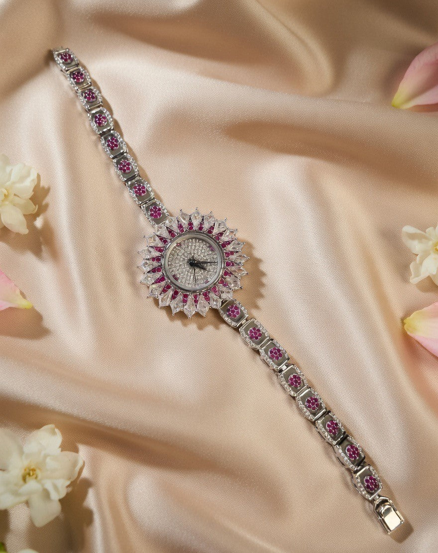 Handcrafted Oxidised Silver Watch