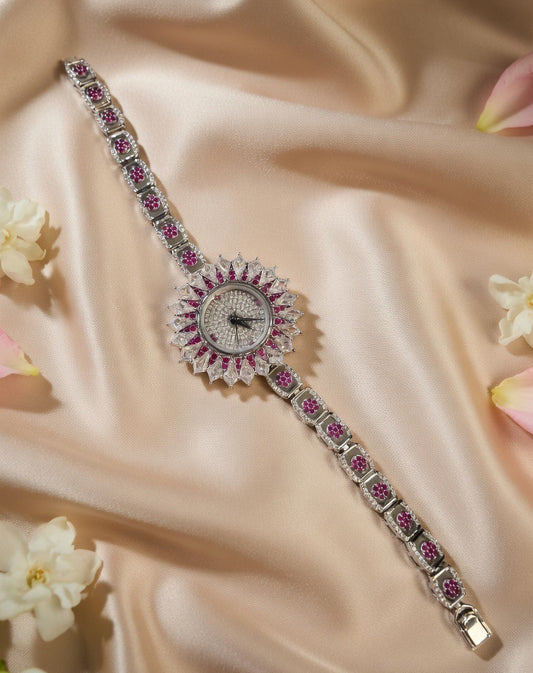 Handcrafted Oxidised Silver Watch
