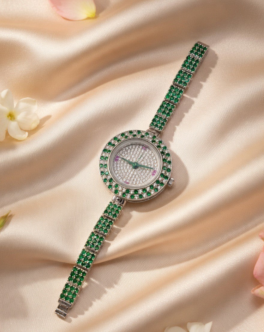 Handcrafted Oxidised Silver Watch