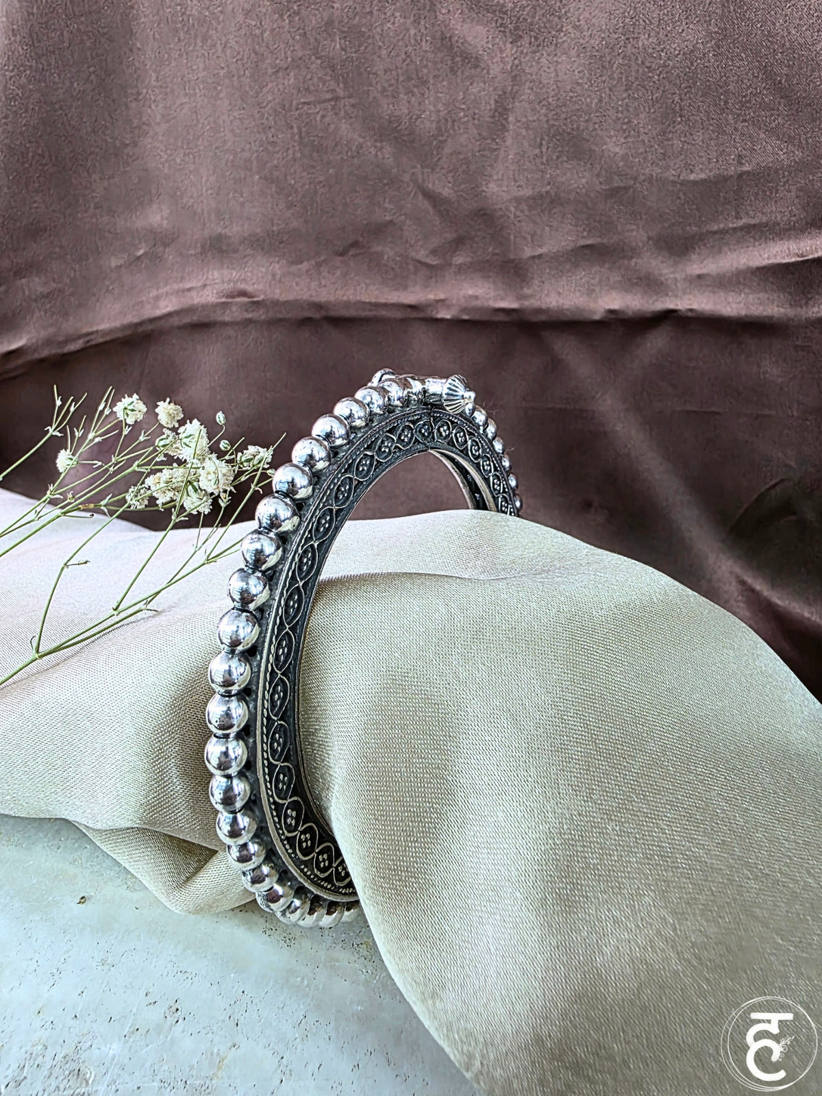 Handcrafted Oxidised Silver Bangles