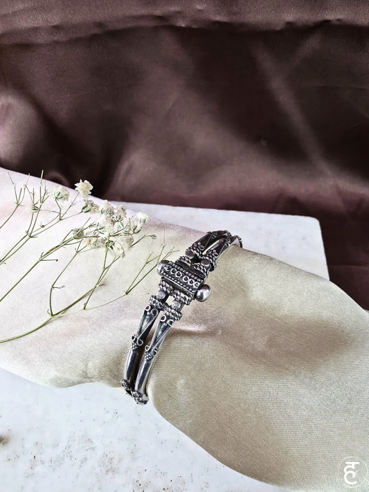 Handcrafted Oxidised Silver Bangles
