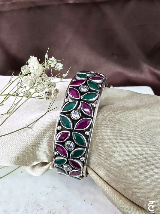 Handcrafted Oxidised Silver Bangles