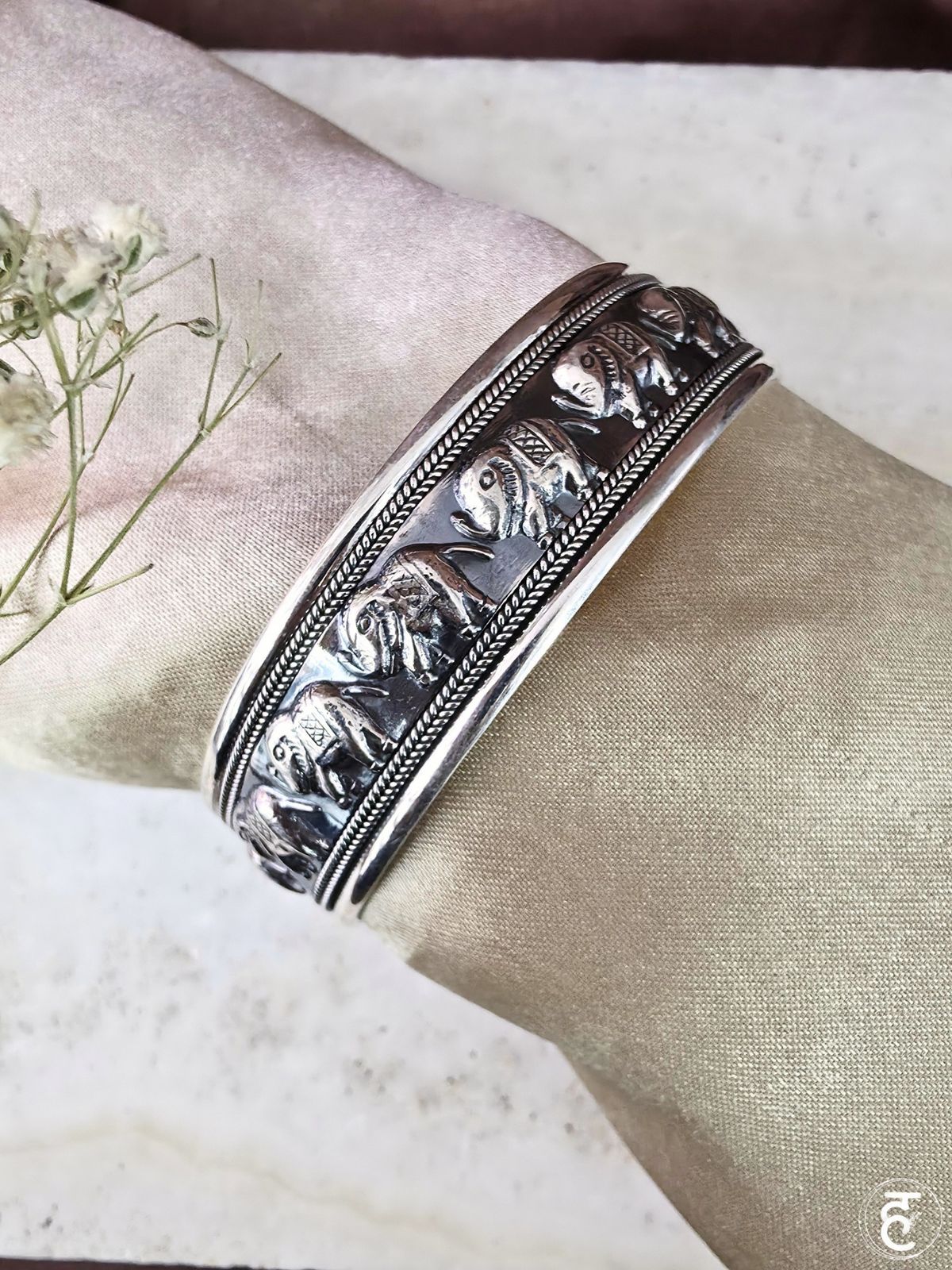 Handcrafted Oxidised Silver Bangles