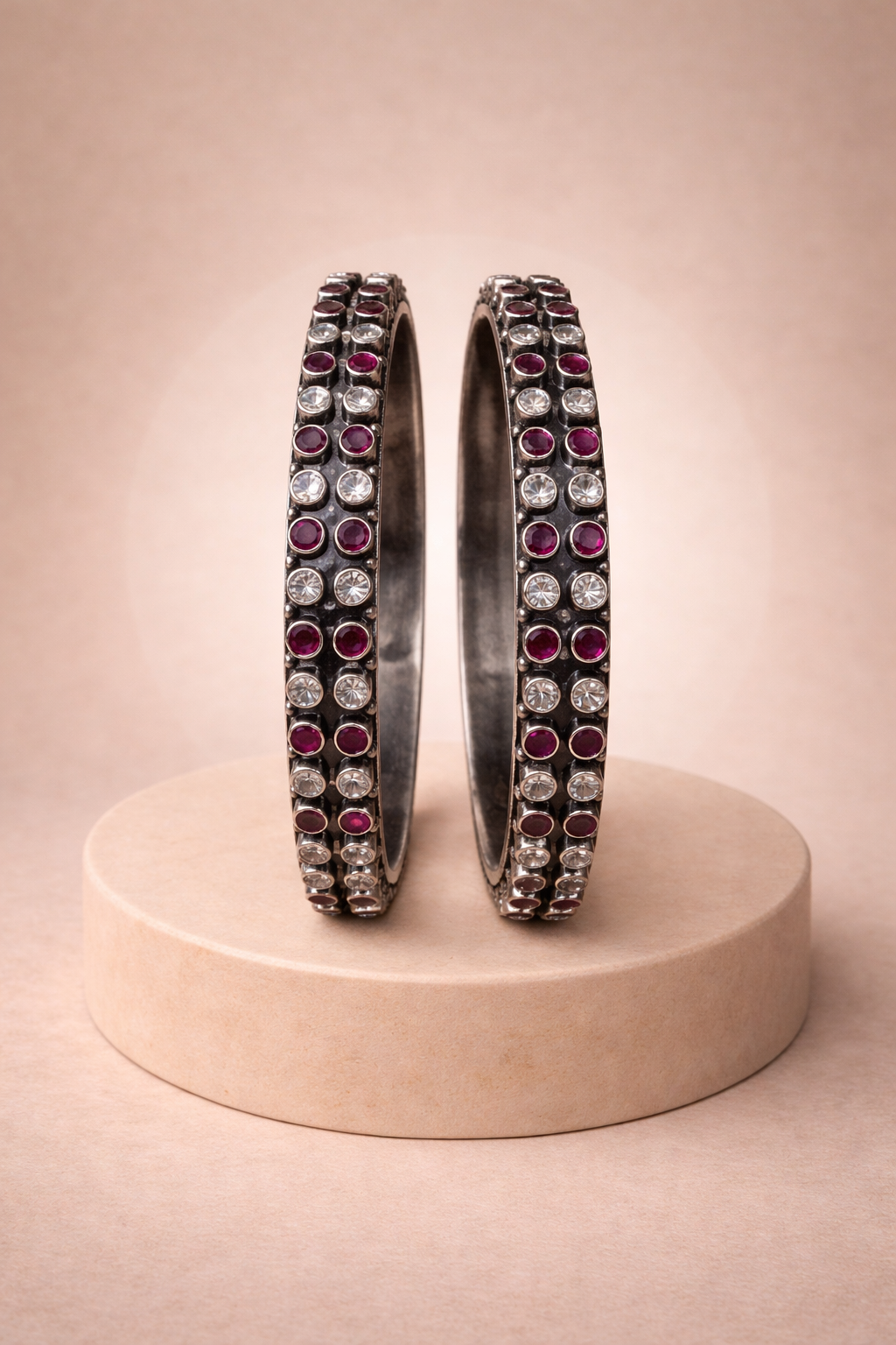 Handcrafted Oxidised Silver Bangles