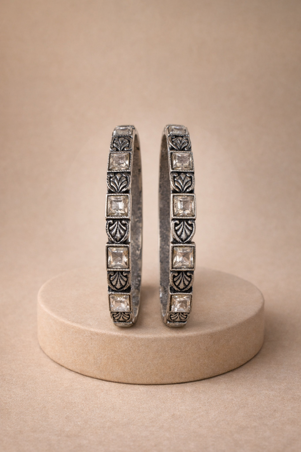 Handcrafted Oxidised Silver Bangles
