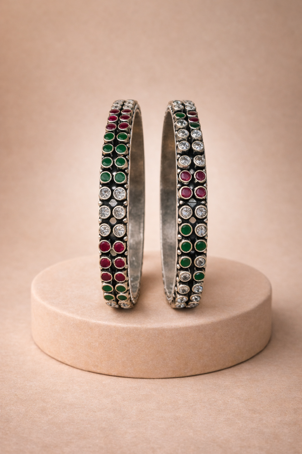 Handcrafted Oxidised Silver Bangles