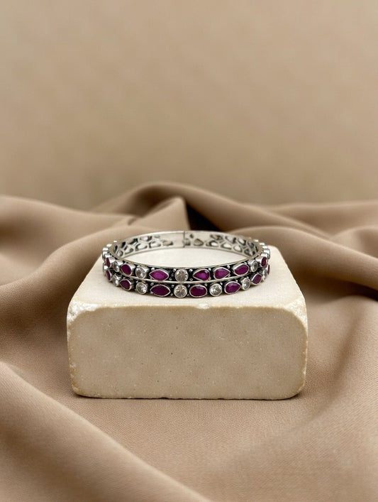 Handcrafted Oxidised Silver Bangles